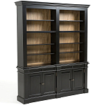 Витрина из массива сосны Sterling Showcase Black варинант исполнения - 4 | Loft Concept в Самаре