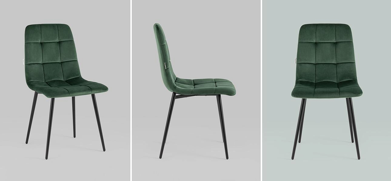 Стул NANCY Chair Зеленый Велюр Стул NANCY Chair Зеленый Велюр - Loft-Concept в Самаре