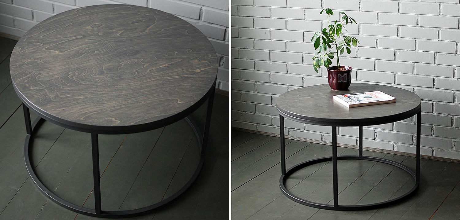 Кофейный стол Tait Industrial Metal Rust Coffee Table Кофейный стол Tait Industrial Metal Rust Coffee Table - Loft-Concept в Самаре