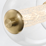 Подвесной светильник линейный с прозрачными стеклянными шарами разного диаметра Eurofase варинант исполнения - 14 | Loft Concept в Самаре