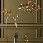 Торшер с 3-мя плафонами в виде цветов Golden Bird of Paradise варинант исполнения - 4 | Loft Concept в Самаре