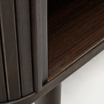 Буфет тёмно-коричневого цвета из ясеневого шпона с 2-мя раздвижными дверями Toinette варинант исполнения - 4 | Loft Concept в Самаре