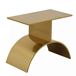 Дизайнерский журнальный стол золотой на полукруглом основании Wecaben варинант исполнения - 1 | Loft Concept в Самаре