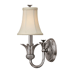 Бра с бежевым тканевым абажуром и декоративной чашей Hinkley варинант исполнения - 5 | Loft Concept в Самаре