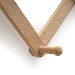 Настенная деревянная раздвижная вешалка Larson Wood Hanger варинант исполнения - 4 | Loft Concept в Самаре