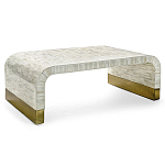 Стол журнальный Белый  BONE INLAY SIDE TABLE-Cream варинант исполнения - 4 | Loft Concept в Самаре