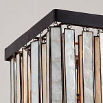 Люстра линейная прямоугольная с подвесками из натурального перламутра Nacre варинант исполнения - 3 | Loft Concept в Самаре