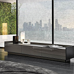 Дизайнерский комод серый с глянцевым фасадом Darren варинант исполнения - 2 | Loft Concept в Самаре