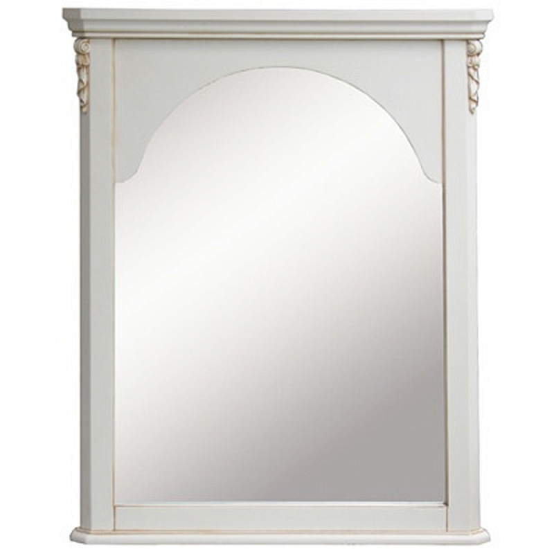 Настенное зеркало в деревянной раме Guirlande de Roses Ivory Wall Mirror ivory ( слоновая кость ) Зеркало в Самаре | Loft Concept 