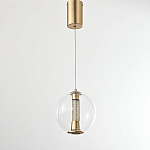 Подвесной светильник с плафоном в форме шара Inner Gleam Orb gold варинант исполнения - 5 | Loft Concept в Самаре