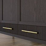 Большой Шкаф Primo Темный орех с 3 дверьми и 3 выдвижными ящиками варинант исполнения - 6 | Loft Concept в Самаре