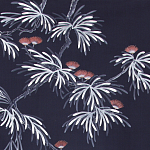 Обои ручная роспись Silk Tree Special Colourway on Empire Blue dyed silk варинант исполнения - 2 | Loft Concept в Самаре