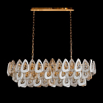 Люстра овальная с многослойными белыми и прозрачными подвесками Character Chandelier варинант исполнения - 3 | Loft Concept в Самаре