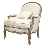 Кресло Ava Classical Armchair beige flax варинант исполнения - 3 | Loft Concept в Самаре