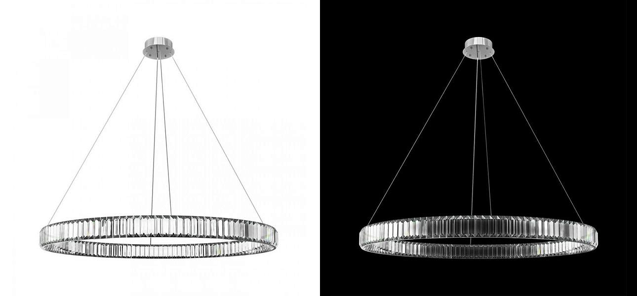 Люстра Crystal Ring Silver диаметр 100 Люстра Crystal Ring Silver диаметр 100 - Loft-Concept в Самаре