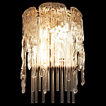 Бра с эффектом стекающего стекла и прозрачными трубками Textured Glass варинант исполнения - 3 | Loft Concept в Самаре