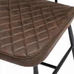 Стул с темно-коричневой обивкой из экокожи Benderson варинант исполнения - 7 | Loft Concept в Самаре