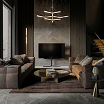 Люстра с геометрической конструкцией из вытянутых цилиндрических плафонов Hex Scaffold  варинант исполнения - 13 | Loft Concept в Самаре