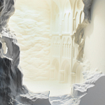 Встраиваемый в стену гипсовый светильник под покраску с эффектом разрушенной стены Antiquity Athena варинант исполнения - 7 | Loft Concept в Самаре