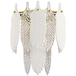 Бра с декором из рельефного стекла в виде перьев Abelia Feather Wall Lamp варинант исполнения - 1 | Loft Concept в Самаре