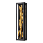 Бра в прямоугольной черной рамке с декором в виде ветвей в золотой отделке Hinkley варинант исполнения - 1 | Loft Concept в Самаре