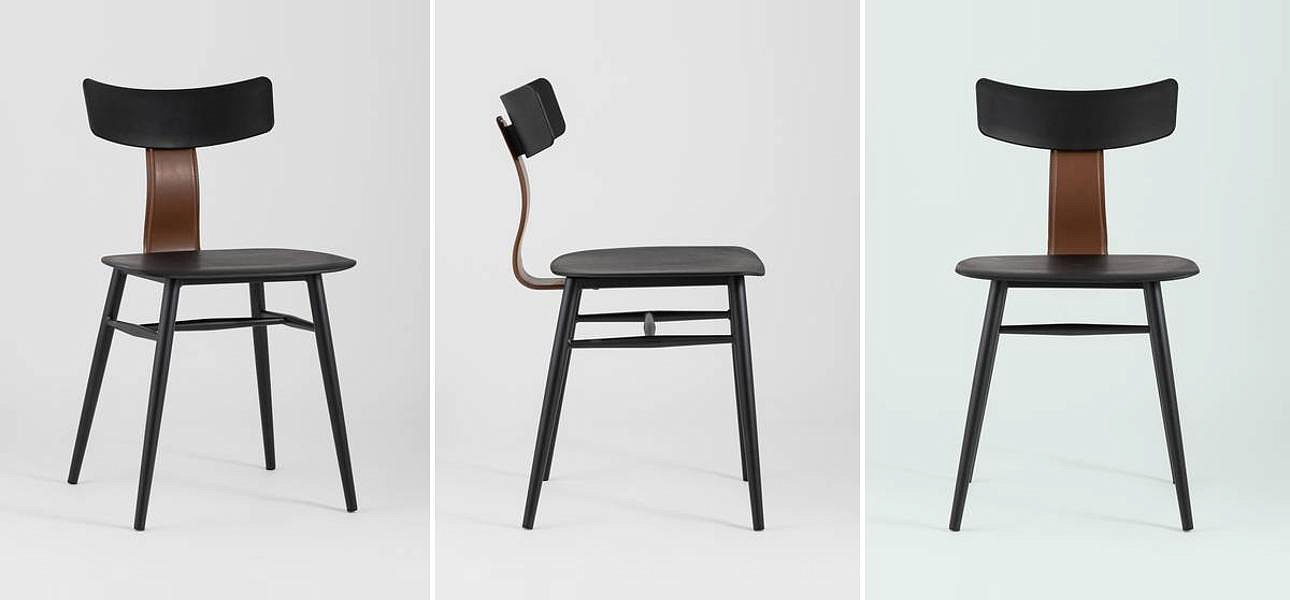 Стул ANT Black Eco-Leather Стул ANT Black Eco-Leather - Loft-Concept в Самаре