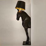 Horse Statue Floor Lamp Большой светильник Черная Лошадь варинант исполнения - 3 | Loft Concept в Самаре