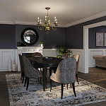 Люстра цвета латунь с 6-ю лампами в форме свечей в классическом стиле Hinkley варинант исполнения - 8 | Loft Concept в Самаре