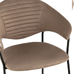 Коричневый стул с обивкой из искусственной замши Alexis варинант исполнения - 6 | Loft Concept в Самаре