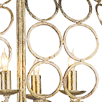 Люстра в форме шара с рядами из колец Million Rings варинант исполнения - 1 | Loft Concept в Самаре