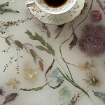 Круглый журнальный столик со столешницей из эпоксидной смолы Epoxy Resin Flowers Coffee Table варинант исполнения - 11 | Loft Concept в Самаре