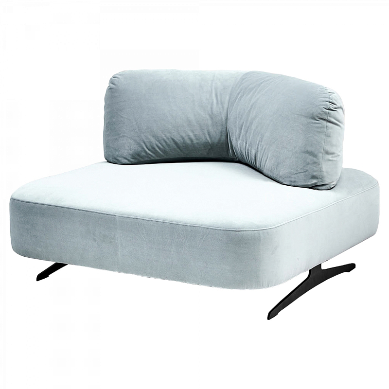 Кресло Dacosta Chair soft blue Голубой пастельный Черный в Самаре | Loft Concept 