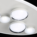 Потолочный светильник овальной формы белого цвета с 7-ю лампами Lunar Pebbles варинант исполнения - 8 | Loft Concept в Самаре