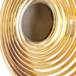 Бра с рельефным круглым плафоном янтарного цвета Savio Glass Disc Light варинант исполнения - 4 | Loft Concept в Самаре