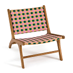 Кресло низкое из массива тика Barbados варинант исполнения - 2 | Loft Concept в Самаре