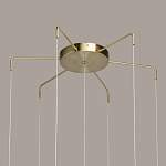 Люстра с 7-ю плафонами из прозрачного стекла в форме шара Orb Cascade  варинант исполнения - 13 | Loft Concept в Самаре