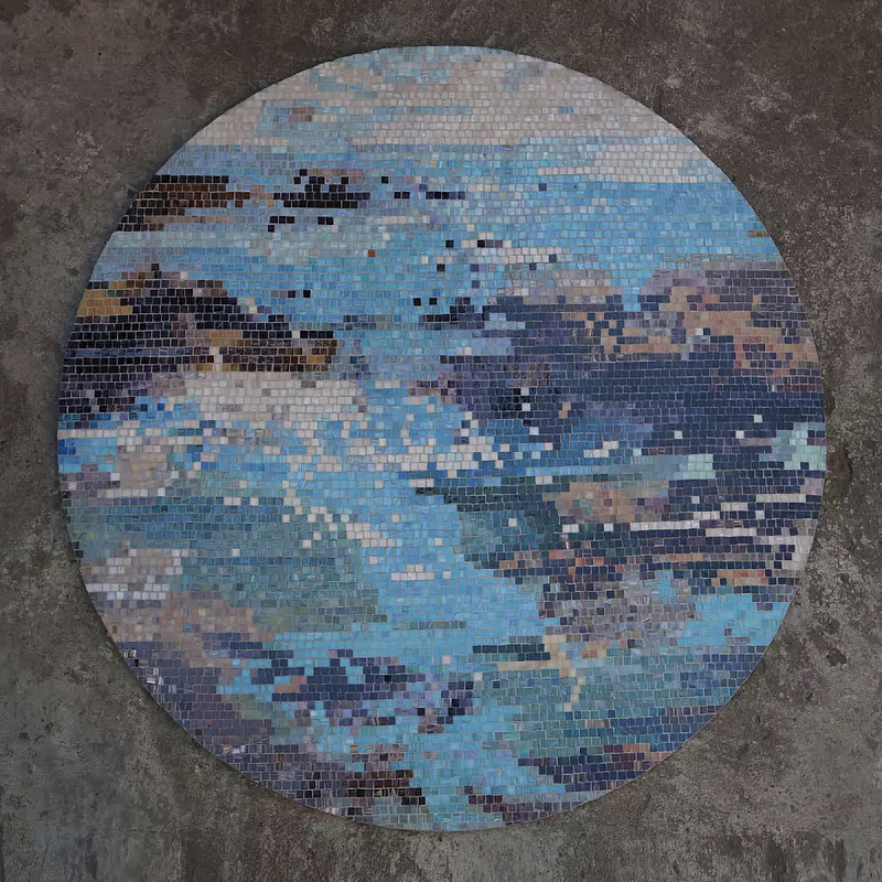 Панно «Azure» Голубой Белый в Самаре | Loft Concept 