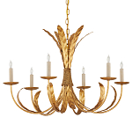 Люстра золотая с декором в виде перьев Bunch of Feathers варинант исполнения - 3 | Loft Concept в Самаре