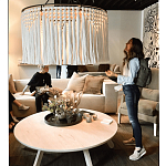 Люстра белая плетеная с кисточками Boho Tassel Chandelier варинант исполнения - 2 | Loft Concept в Самаре