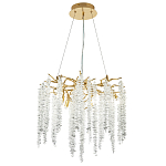 Люстра с декором в виде ветвей с хрустальными подвесками Fairytree Gold Crystal Chandelier 6 варинант исполнения - 2 | Loft Concept в Самаре