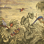 Обои ручная роспись Le Brésil Amarelo Deep Rich Gold варинант исполнения - 3 | Loft Concept в Самаре