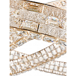 Люстра на 2 кольца с текстурной огранкой Reflection of Reality варинант исполнения - 4 | Loft Concept в Самаре