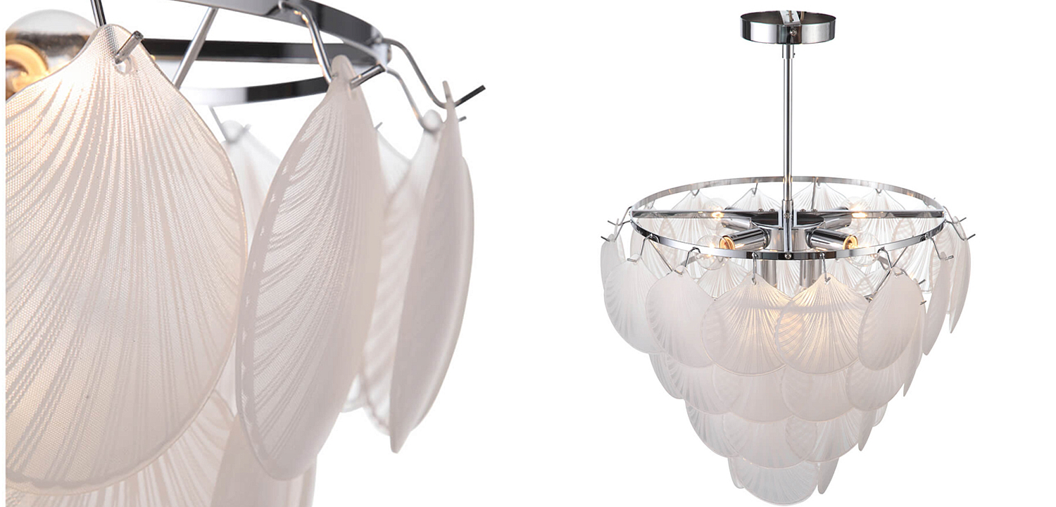 Люстра Glass Shells Suspension Chandelier Люстра Glass Shells Suspension Chandelier - Loft-Concept в Самаре