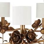 Люстра с каркасом в виде цветков розы и тканевыми абажурами Flowers and Fox Roses варинант исполнения - 2 | Loft Concept в Самаре