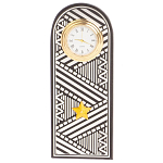 Часы подарочные настольные в виде погона Генерала из натурального камня Змеевик Silver Military Clock варинант исполнения - 4 | Loft Concept в Самаре