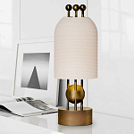 Настольная лампа в виде фонаря с белым фактурным абажуром Echoes of Light варинант исполнения - 2 | Loft Concept в Самаре