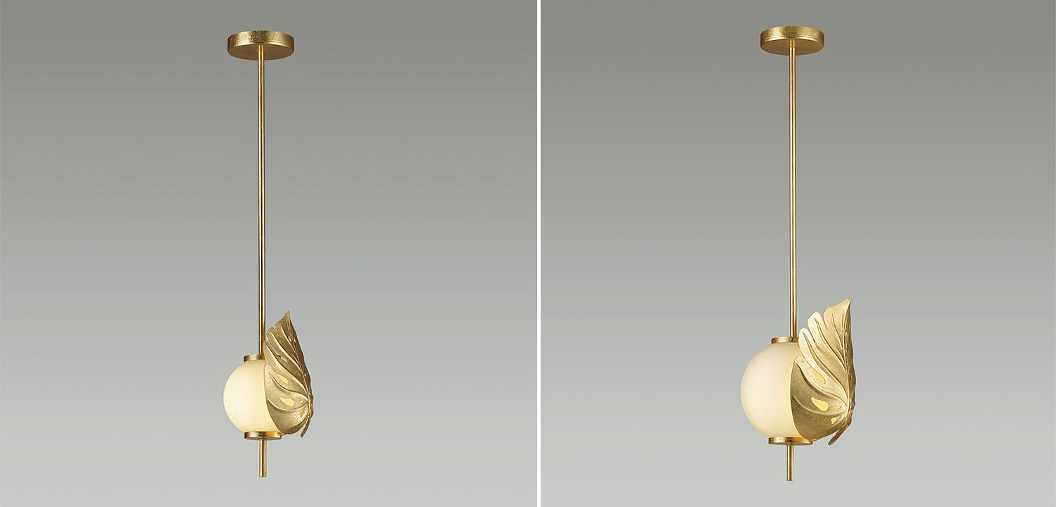 Подвесной светильник Gold Monstera Leaf Подвесной светильник Gold Monstera Leaf - Loft-Concept в Самаре