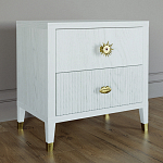 Тумба прикроватная с двумя ящиками Elsa Dreams White варинант исполнения - 1 | Loft Concept в Самаре