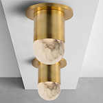 Потолочный светильник светодиодный с плафоном из натурального камня Purgatory варинант исполнения - 3 | Loft Concept в Самаре