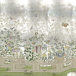 Обои ручная роспись Temple Newsam White Gold gilded silk варинант исполнения - 1 | Loft Concept в Самаре